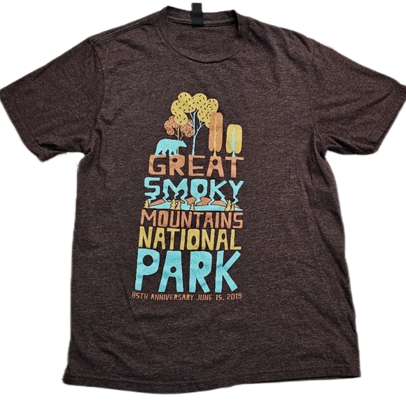 Great Smoky Mountains National Park 85th Anniversary 2019 T-Shirt Men XS TN Bear - Picture 1 of 2